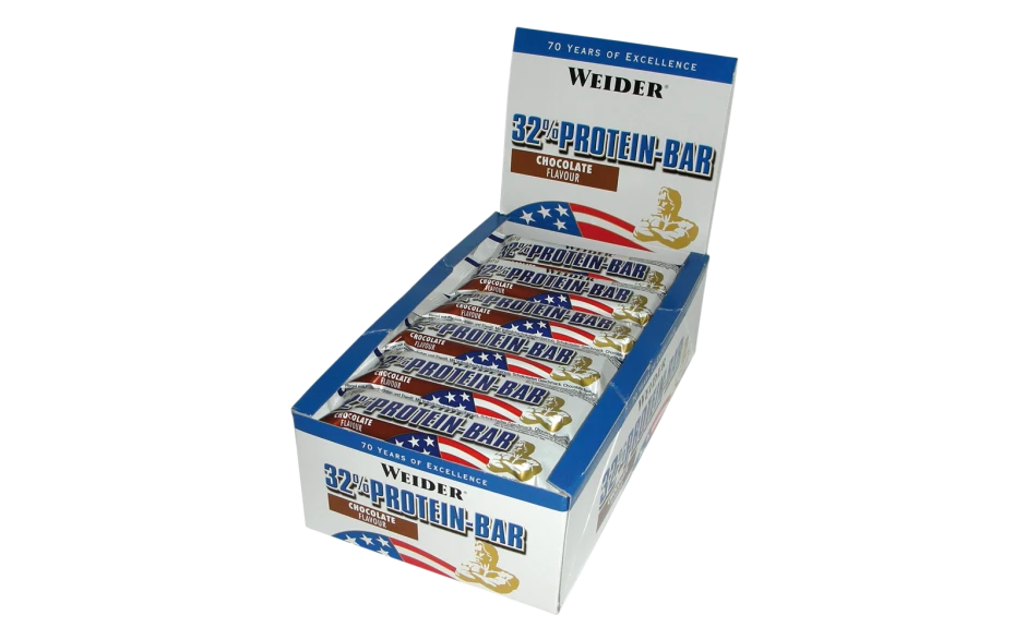Weider 32% Protein Bar - 24x 60g Riegel 3 Weider 32% Protein Bar - 24x 60g Riegel – Bild 3