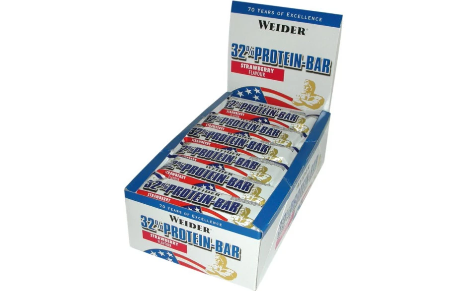 Weider 32% Protein Bar - 24x 60g Riegel 1 Weider 32% Protein Bar - 24x 60g Riegel