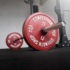 Kalibrierte 20kg Bastard Power Bar - Schwarzer Hantelschaft, IPF Zertifiziert -Heimfitnessgeschäft IPF PLATE BAR SHOP