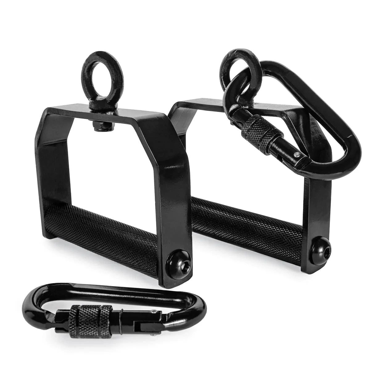 360° Rotierende Griffe – Gerändelt Mit Schwerlast-Karabiner 1 360° Rotierende Griffe – Gerändelt Mit Schwerlast-Karabiner