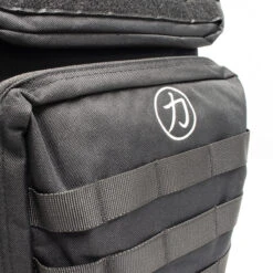 Trainingsrucksack, Schwarz & Patches -Heimfitnessgeschäft SHOP BACK PACK BLK 5