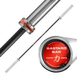 Bastard Hybrid Bar, Schwarz, Mit Mittelrändelung -Heimfitnessgeschäft SHOP BAR BAST HYBRD W BLK x1 42bfe634 f549 4123 808e 00577e76b4e9
