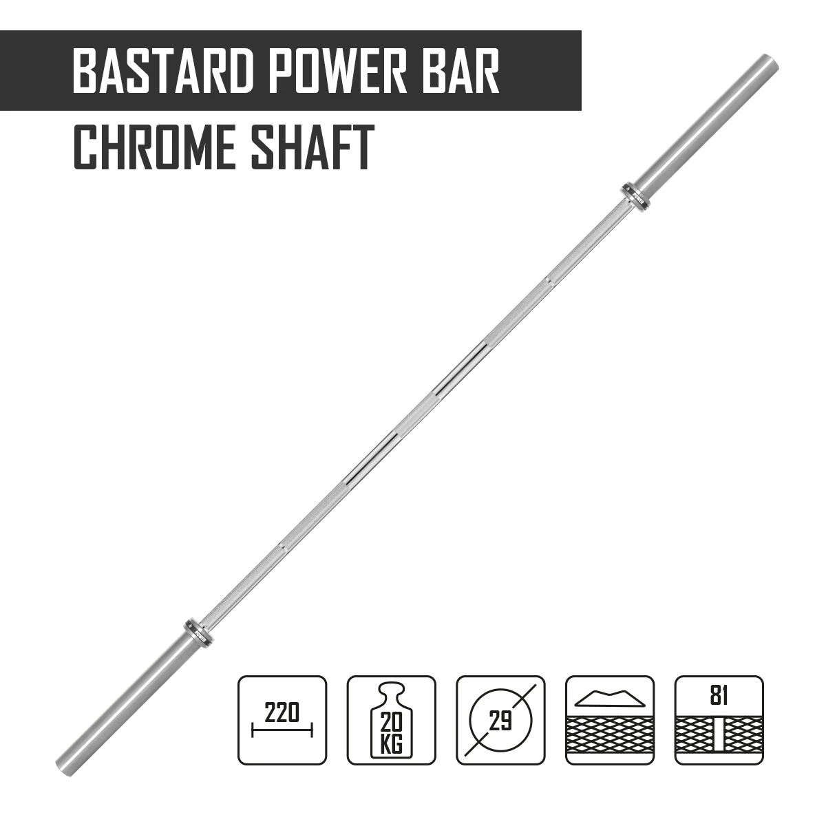 Bastard Power Bar, Chrom 2 Bastard Power Bar, Chrom – Bild 2