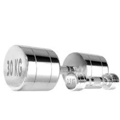 Chrom Kurzhantel Sets, 1kg-10kg & 2,5kg-30kg -Heimfitnessgeschäft SHOP CHROME DB SET 1 10KG PAIR 3