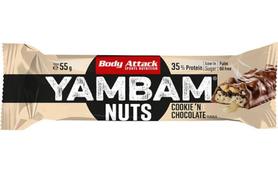 Body Attack YAMBAM Nuts - 15 X 55g Riegel 3 Body Attack YAMBAM Nuts - 15 X 55g Riegel – Bild 3