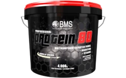 BMS Professional Protein 80 - 4000g -Heimfitnessgeschäft bms protein 80 4kg eimer