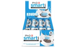 PhD Smart Bar - 12 X 64g Riegel -Heimfitnessgeschäft cookies cream packung