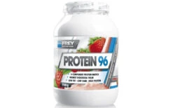 FREY NUTRITION Protein 96 - 750 G Dose -Heimfitnessgeschäft frey nutrition protein 96 750g erdbeere