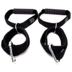 Schlaufen-Kabelgriffe (Paar), Schwarz, Multifunktional -Heimfitnessgeschäft img 2153