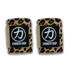 Handgelenkbandagen, Mittelfest, Leopardprint - IPF/BVDK-STANDARD (1 Paar) -Heimfitnessgeschäft leo final 1 1 1