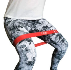 Gymnastik Glute Mini-Bänder, 5er Set Inkl. Kordelzugbeutel -Heimfitnessgeschäft lite band set action