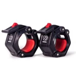 PRO 2 Olympic Flip Lock Hantelverschlüsse Von Lock Jaw, Schwarz -Heimfitnessgeschäft lock jaw black pro 2 pair side