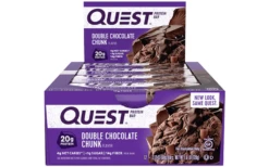 Quest Nutrition Quest Bar - 12 X 60g Riegel -Heimfitnessgeschäft quest bar double choco chunk sparpack