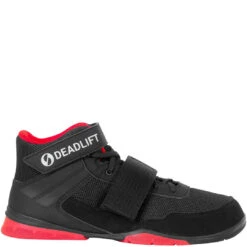 Sabo Deadlift Pro Kreuzhebeschuhe - Schwarz / Rot -Heimfitnessgeschäft side front